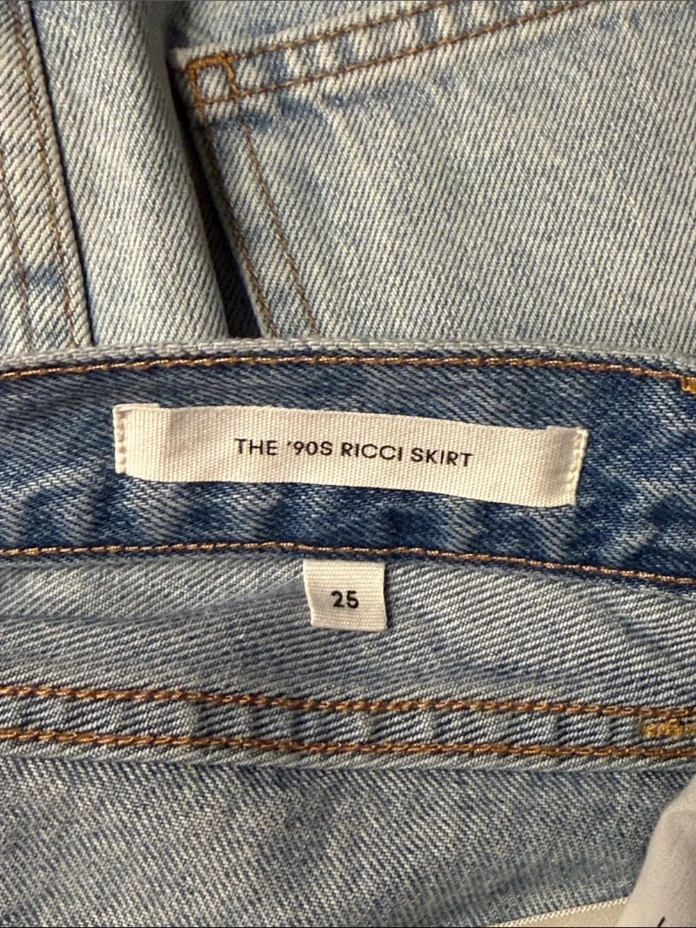 Aritzia Denim Forum The 90s Ricci Skirt Bundle
